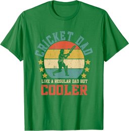 Cricket Dad Vintage Funny Father's Day T-Shirt