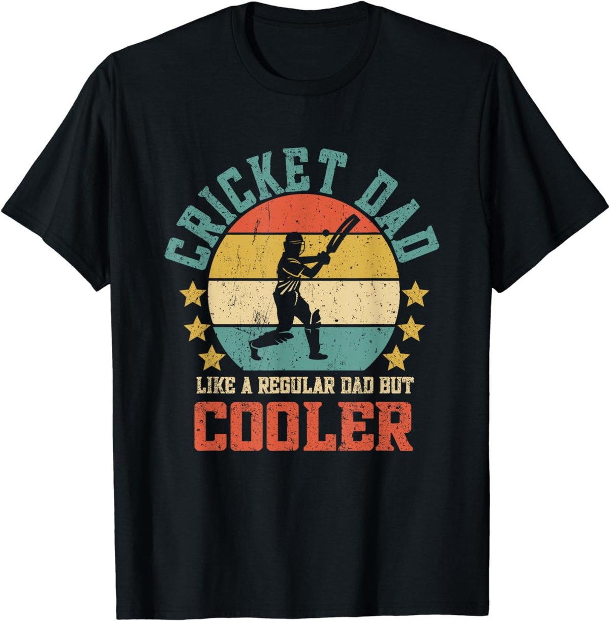 Cricket Dad Vintage Funny Father's Day T-Shirt