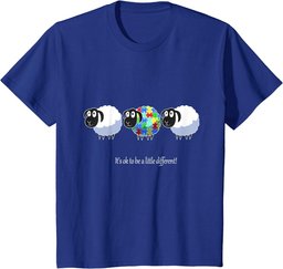 It's Ok To Be A Little Different Sheep Vintage Autism T-Shirt