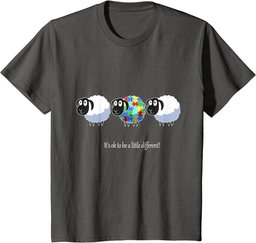 It's Ok To Be A Little Different Sheep Vintage Autism T-Shirt
