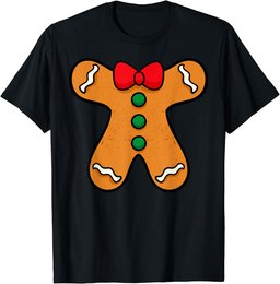 Gingerbread Man Body Costume for Halloween or Christmas T-Shirt