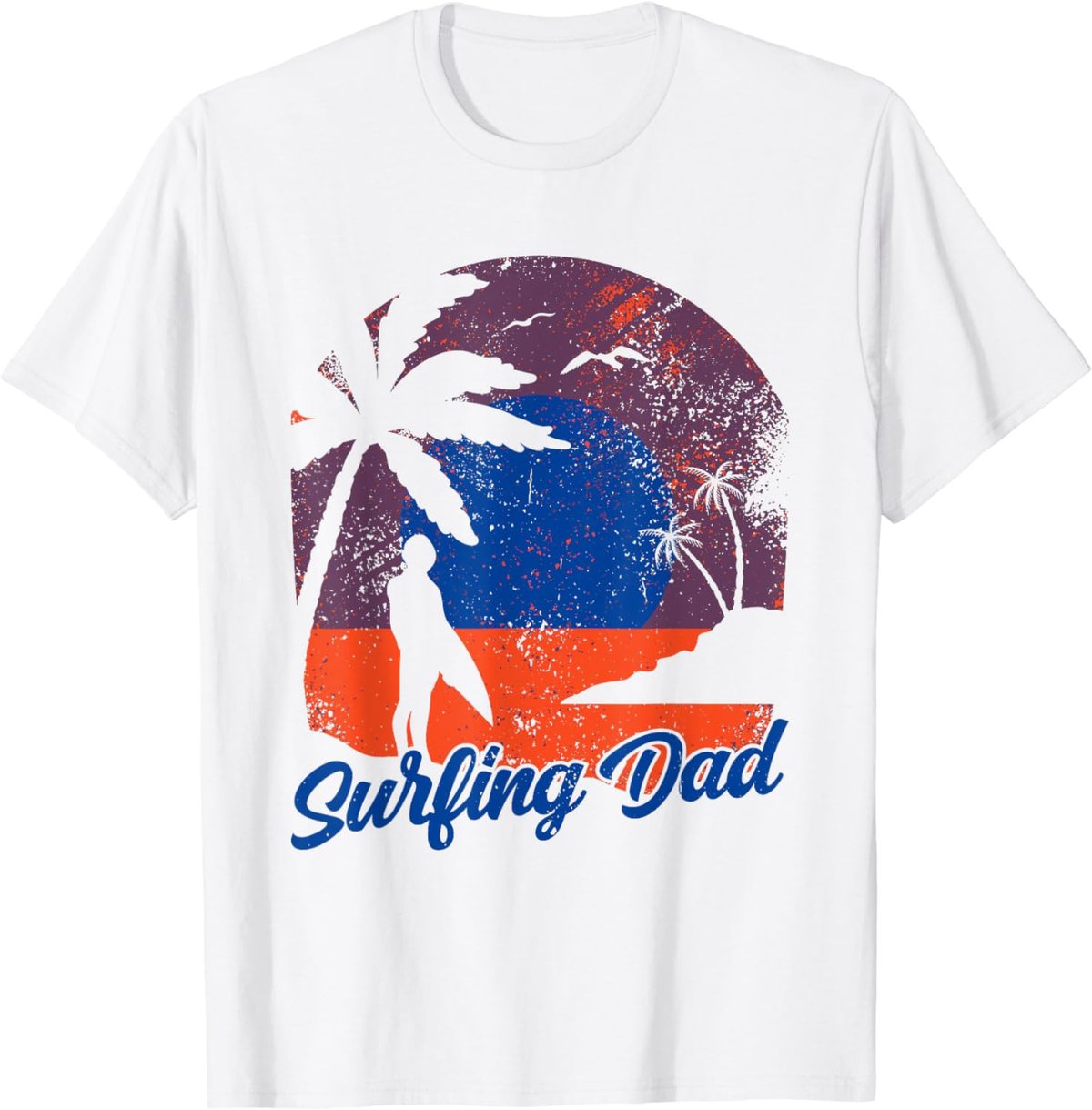 Surfing Dad Surf Surfer Surfboard Father Daddy Papa T-Shirt