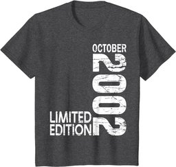21st Birthday 21 years old Legend Since October 2002 T-Shirt