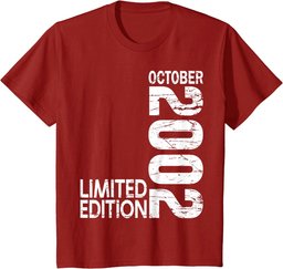 21st Birthday 21 years old Legend Since October 2002 T-Shirt