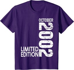 21st Birthday 21 years old Legend Since October 2002 T-Shirt