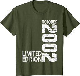 21st Birthday 21 years old Legend Since October 2002 T-Shirt