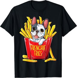 French Bulldog Frenchie Fries Men Women Kids Boys Funny Gift T-Shirt