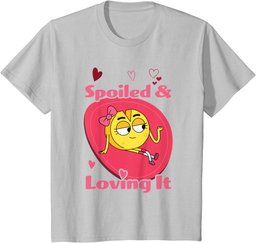 Boy Girl Dog Cat Mouse Cheese Spoiled And Loving It T-Shirt