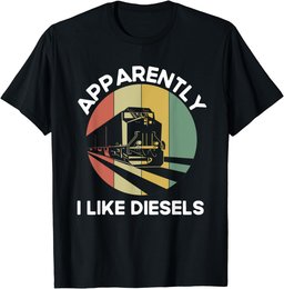 Diesel Locomotive Retro Model Train Enthusiasts Diesel Train T-Shirt