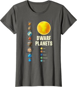 Solar-System Kids and Adults Dwarf Planets Graphic T-Shirt