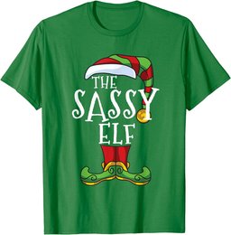 Im The Sassy Elf Family Matching Christmas Funny T-Shirt