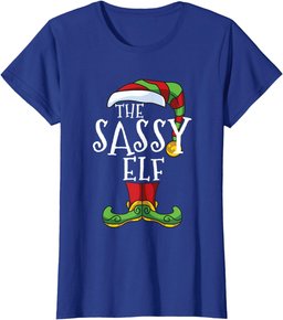 Im The Sassy Elf Family Matching Christmas Funny T-Shirt