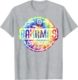 Travel Caribbean Cruise Bahamas Nassau Tie Dye Vacation Tee T-Shirt