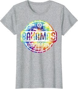 Travel Caribbean Cruise Bahamas Nassau Tie Dye Vacation Tee T-Shirt