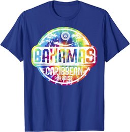 Travel Caribbean Cruise Bahamas Nassau Tie Dye Vacation Tee T-Shirt