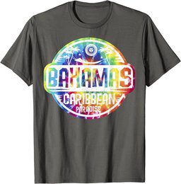 Travel Caribbean Cruise Bahamas Nassau Tie Dye Vacation Tee T-Shirt