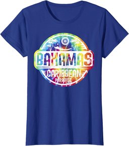 Travel Caribbean Cruise Bahamas Nassau Tie Dye Vacation Tee T-Shirt