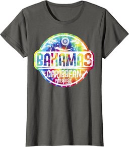 Travel Caribbean Cruise Bahamas Nassau Tie Dye Vacation Tee T-Shirt
