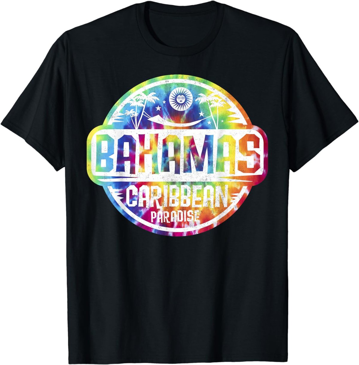 Travel Caribbean Cruise Bahamas Nassau Tie Dye Vacation Tee T-Shirt