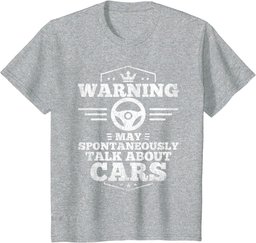Auto Mechanic T-Shirt Warning I May Spontaneously Talk Cars T-Shirt