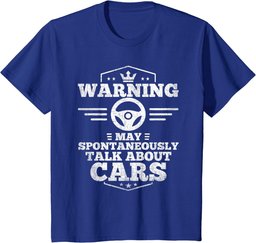 Auto Mechanic T-Shirt Warning I May Spontaneously Talk Cars T-Shirt
