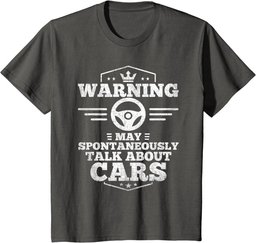 Auto Mechanic T-Shirt Warning I May Spontaneously Talk Cars T-Shirt