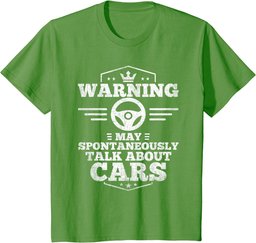 Auto Mechanic T-Shirt Warning I May Spontaneously Talk Cars T-Shirt