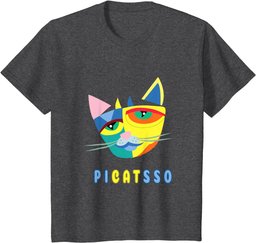 Picatsso Funny Artist T-Shirt Abstract Art Cat T-Shirt