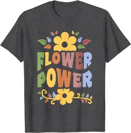 Flower Power Hippie Floral 1960's Men Women T-Shirt