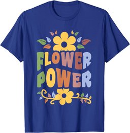 Flower Power Hippie Floral 1960's Men Women T-Shirt