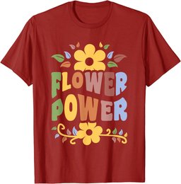 Flower Power Hippie Floral 1960's Men Women T-Shirt