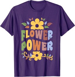 Flower Power Hippie Floral 1960's Men Women T-Shirt