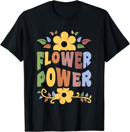 Flower Power Hippie Floral 1960's Men Women T-Shirt