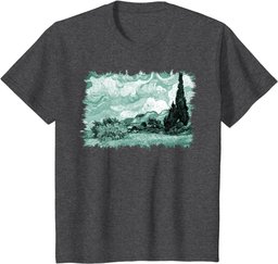 Van Gogh: Wheat Field with Cypresses Remix T-Shirt