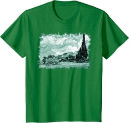 Van Gogh: Wheat Field with Cypresses Remix T-Shirt