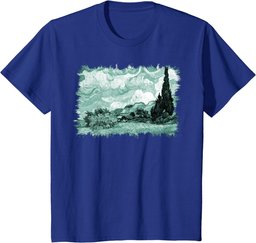 Van Gogh: Wheat Field with Cypresses Remix T-Shirt