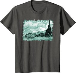 Van Gogh: Wheat Field with Cypresses Remix T-Shirt