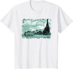 Van Gogh: Wheat Field with Cypresses Remix T-Shirt