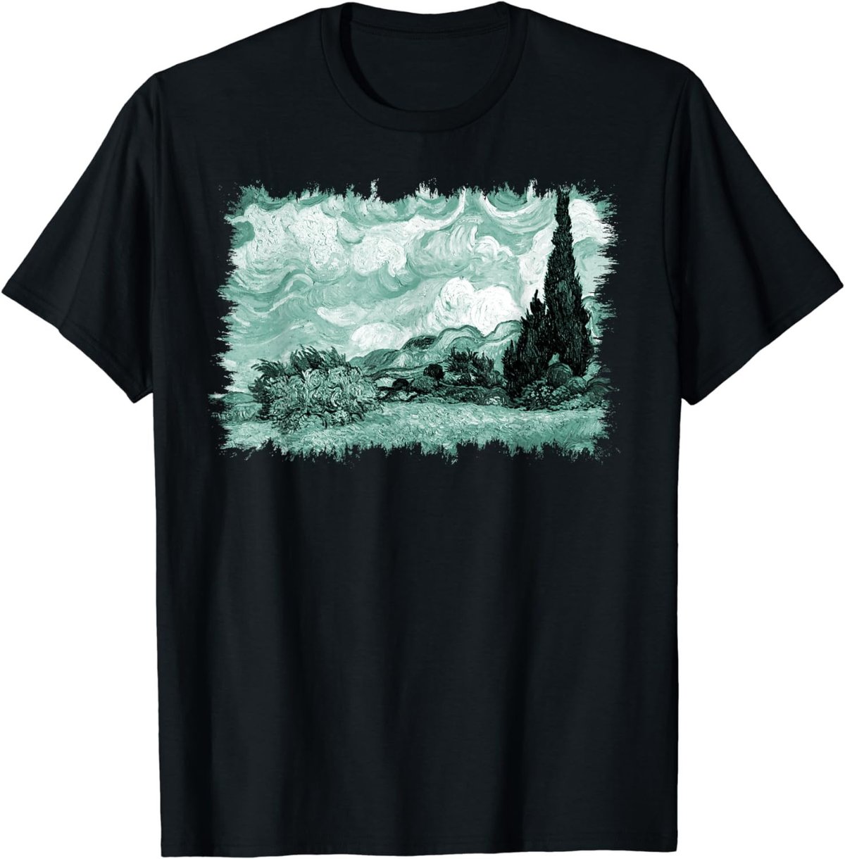 Van Gogh: Wheat Field with Cypresses Remix T-Shirt