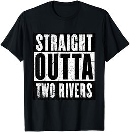 Wheel of Time Straight Outta Two Rivers Distressed T-Shirt