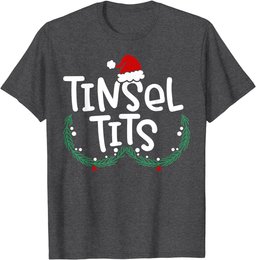 Jingle Balls Tinsel Tits Couple Christmas Couples Matching T-Shirt