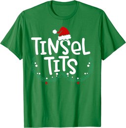 Jingle Balls Tinsel Tits Couple Christmas Couples Matching T-Shirt