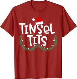 Jingle Balls Tinsel Tits Couple Christmas Couples Matching T-Shirt