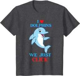 I Love Dolphins, Funny Cute Dolphin Graphic T-Shirt
