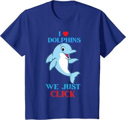 I Love Dolphins, Funny Cute Dolphin Graphic T-Shirt