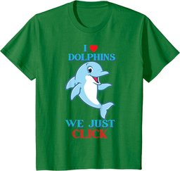 I Love Dolphins, Funny Cute Dolphin Graphic T-Shirt