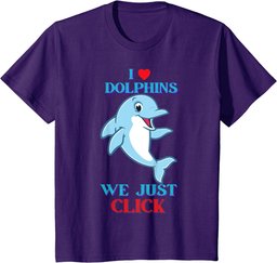 I Love Dolphins, Funny Cute Dolphin Graphic T-Shirt