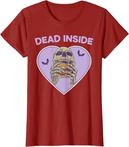 Dead Inside Skeleton Yami Kawaii Mental Illness Menhera T-Shirt
