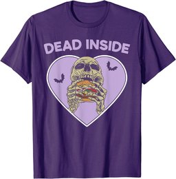 Dead Inside Skeleton Yami Kawaii Mental Illness Menhera T-Shirt