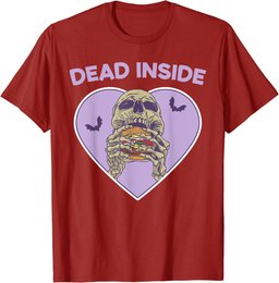 Dead Inside Skeleton Yami Kawaii Mental Illness Menhera T-Shirt